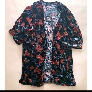 Crushed Velvet Kimono Cardigan